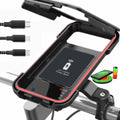 Motorcycle Phone Holder with 15W Wireless Charging and USB-C, 5000mAh Power Bank, ABS Plastic M209