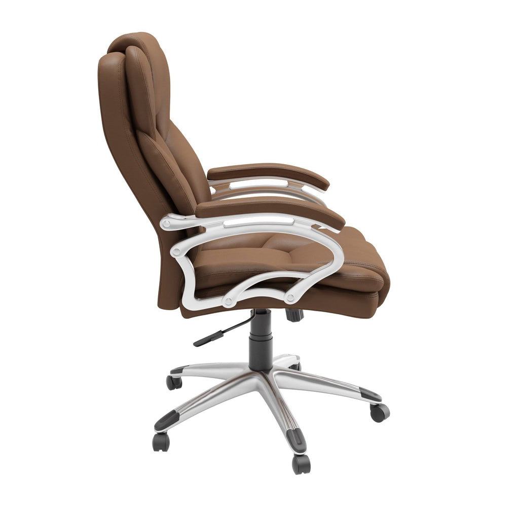 Caramel Brown Leatherette Executive Office Chair N290