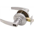 Satin Chrome Storeroom Small Format Lock with Latch and Strike W20515