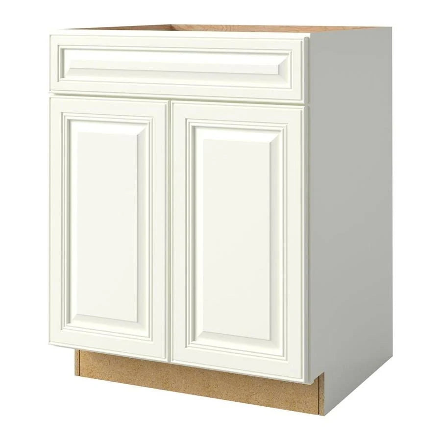 White Linen Maple Sink Base Cabinet V924401