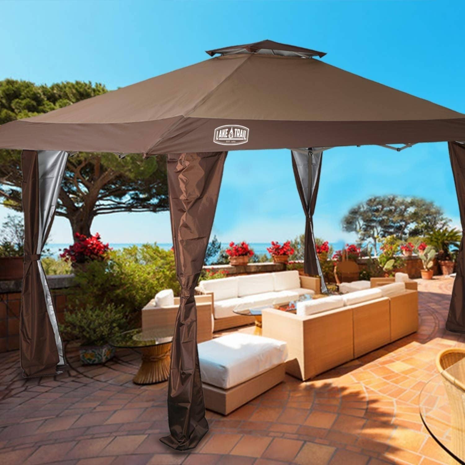 13 x 13 Straight Leg Pop-Up Canopy Gazebo N21101