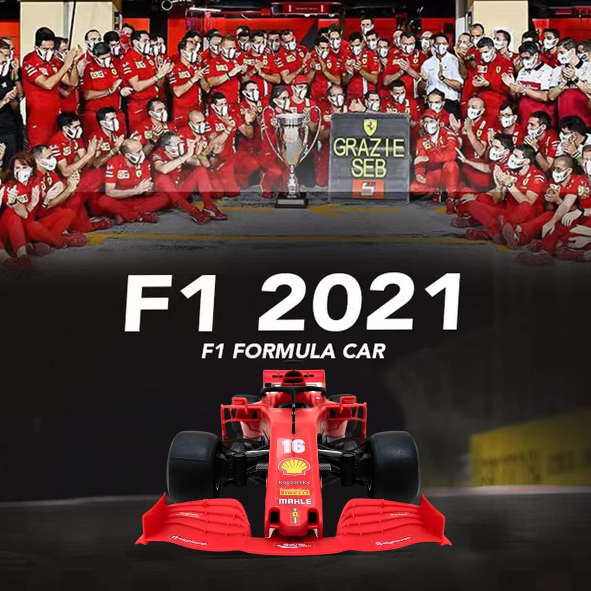 1:16 Remote Control F1 Racing Car Building Blocks Model Pack of 2 L984645