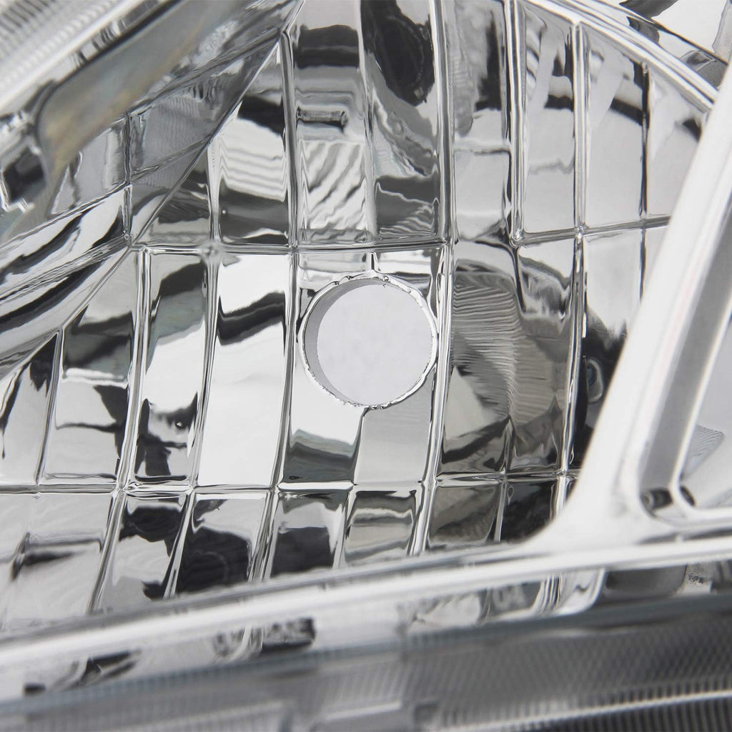 Projector Chrome Headlight Driver Left Side L7498