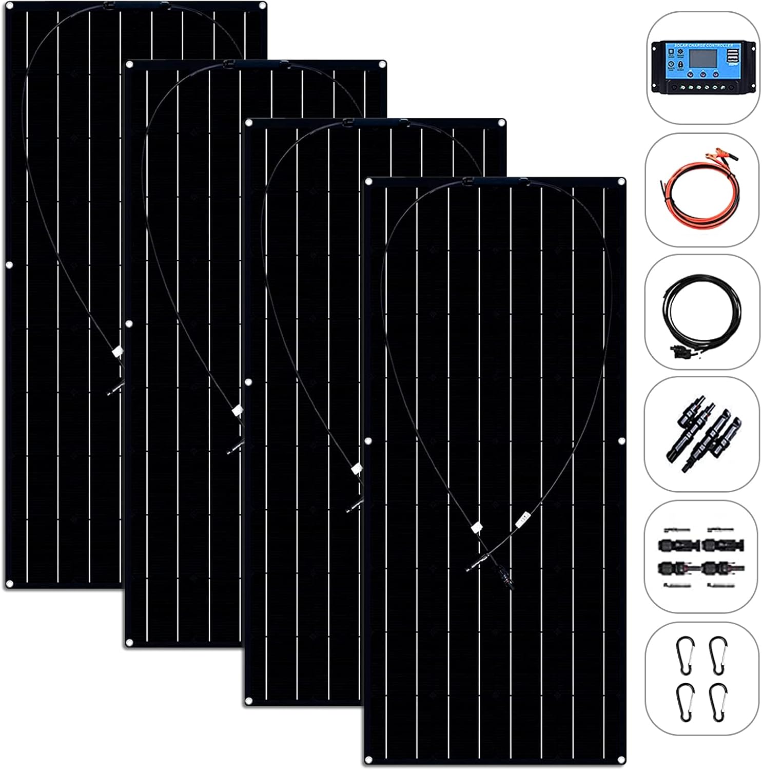 600W 2X300 Watt ETFE Solar Panels N972