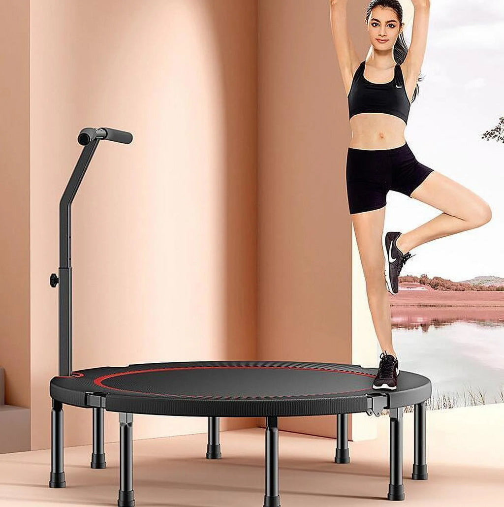 Mini Trampoline with Safety Features Folding Design Storage Bag A250