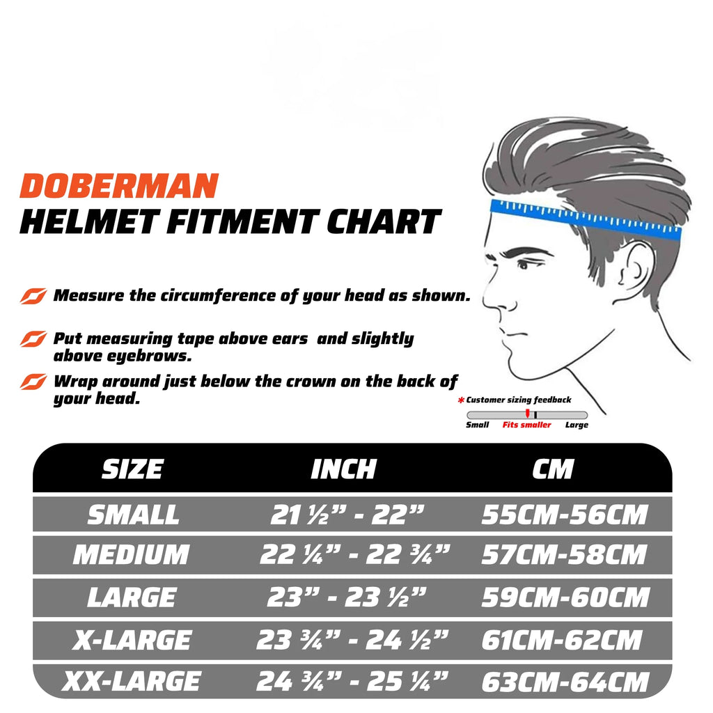 DOT Approved Full Face Motorcycle Helmet with LED Spoiler D45550