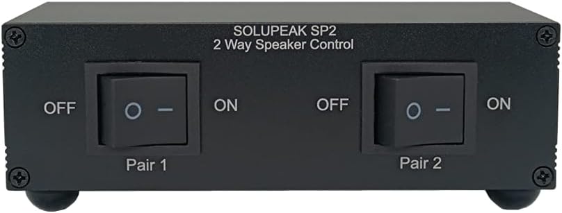 2 Pack 2 Zone Speaker Selector Switch Box Z27265