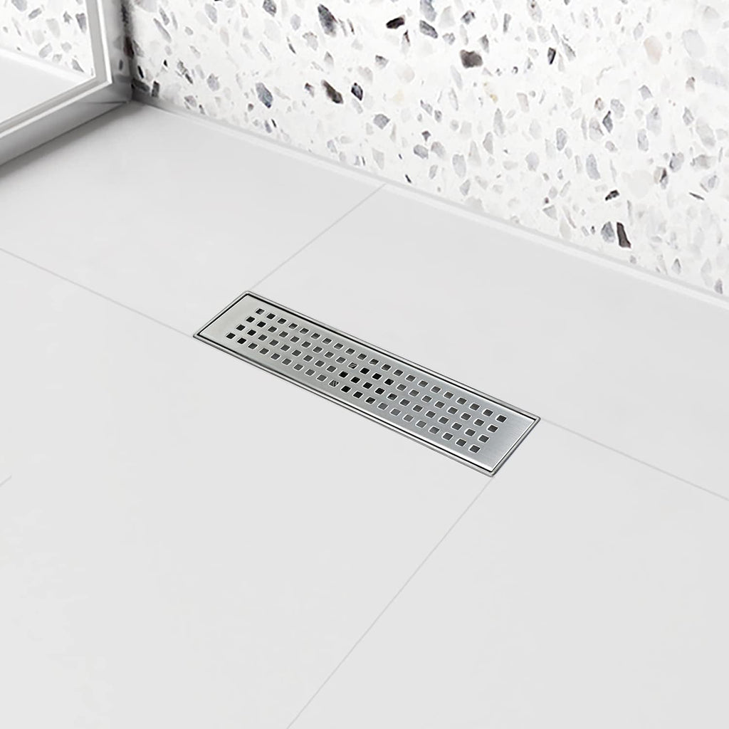 Brushed 304 Stainless Steel Linear Shower Drain 24 inch, Pack of 2 J982924