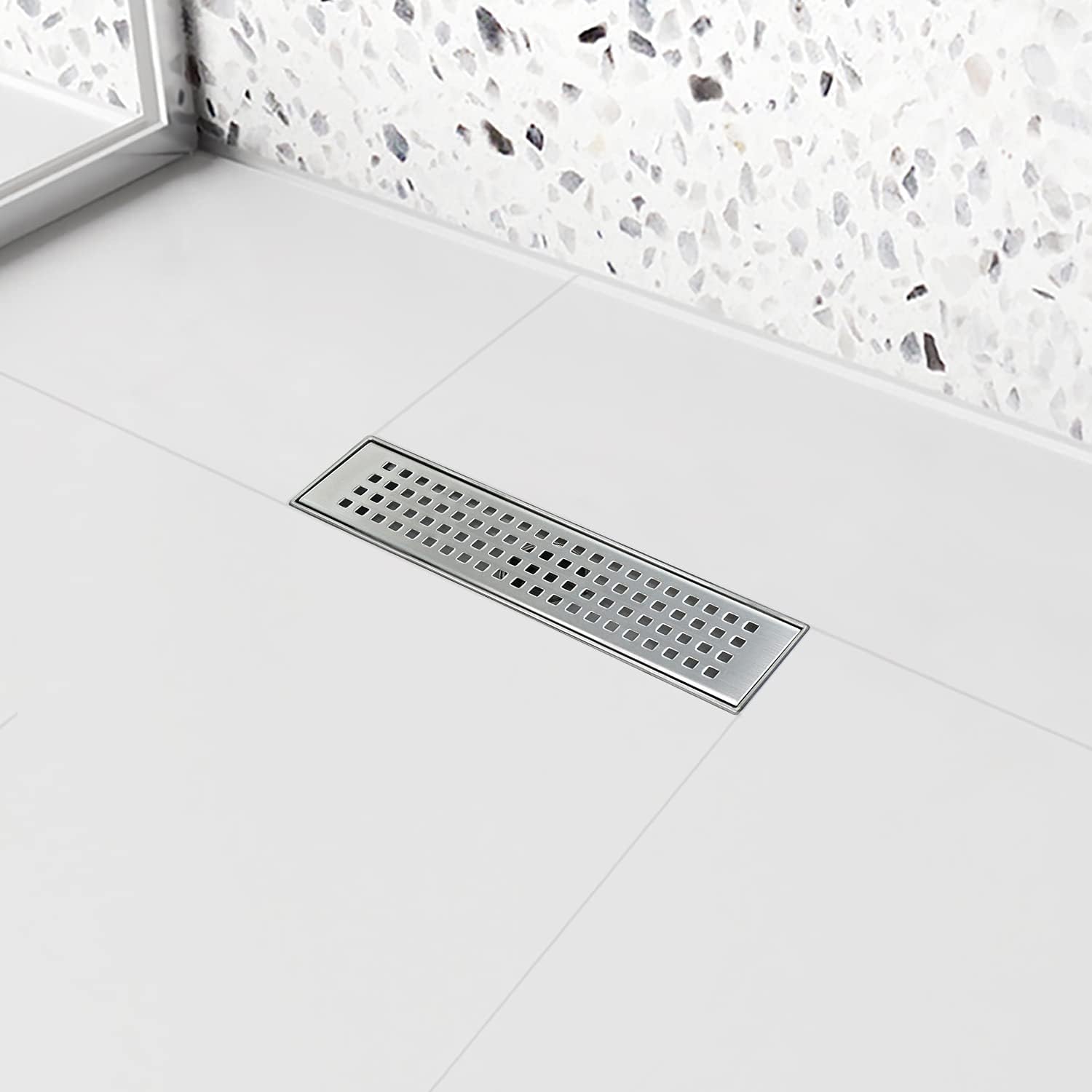 Brushed 304 Stainless Steel Linear Shower Drain 24 inch, Pack of 2 J982924