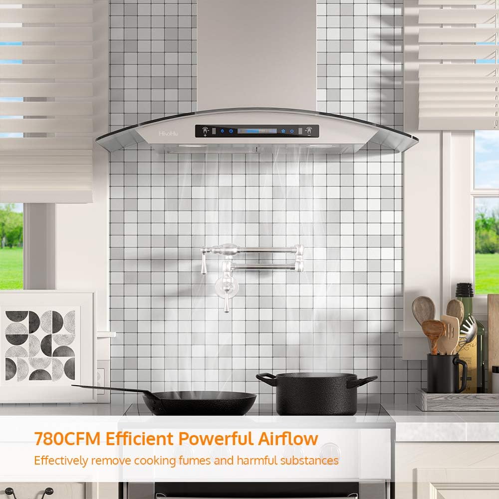 36 inch Stainless Steel Wall Mount Range Hood with 780 CFM J6270