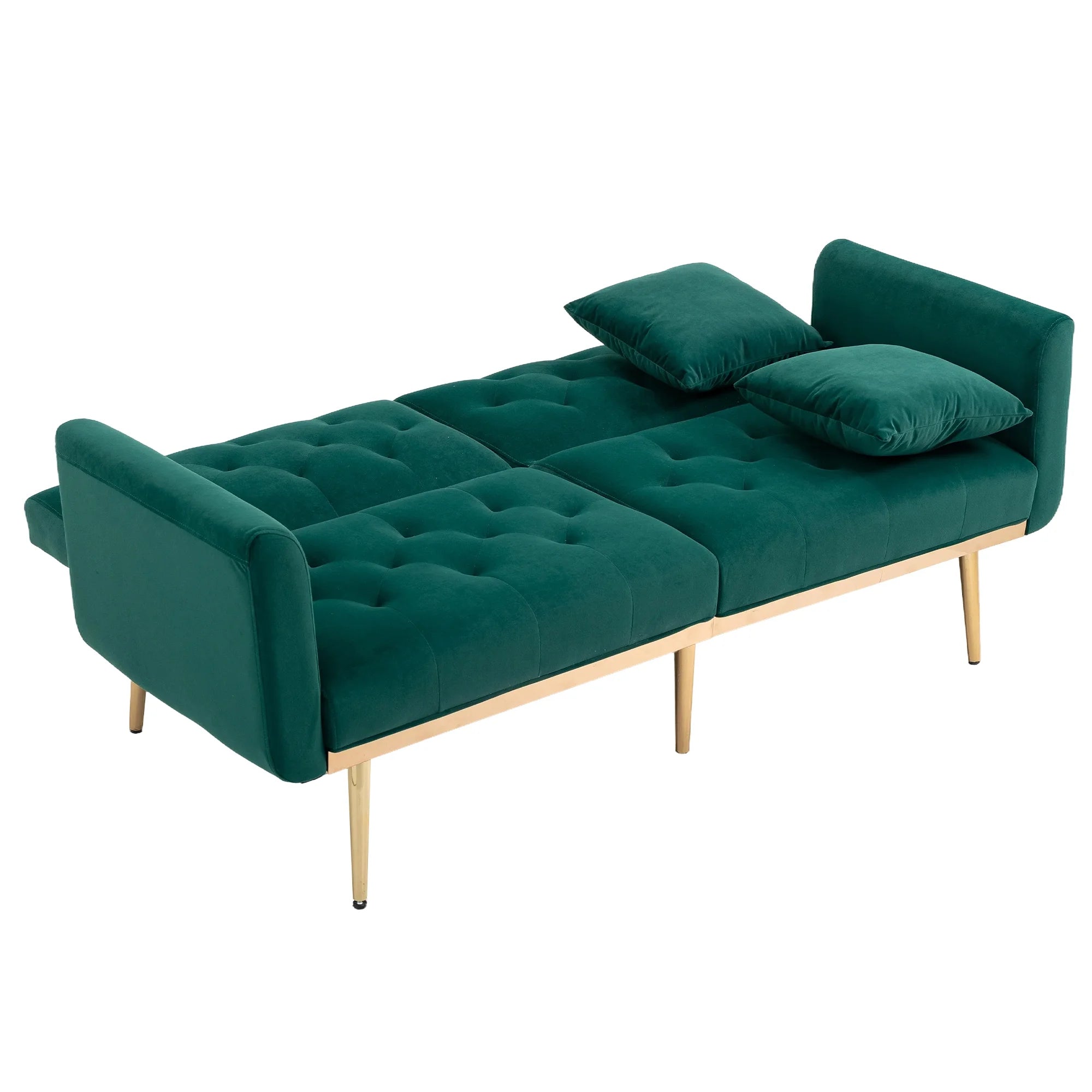 Green Velvet Sofa Loveseat Set O87972