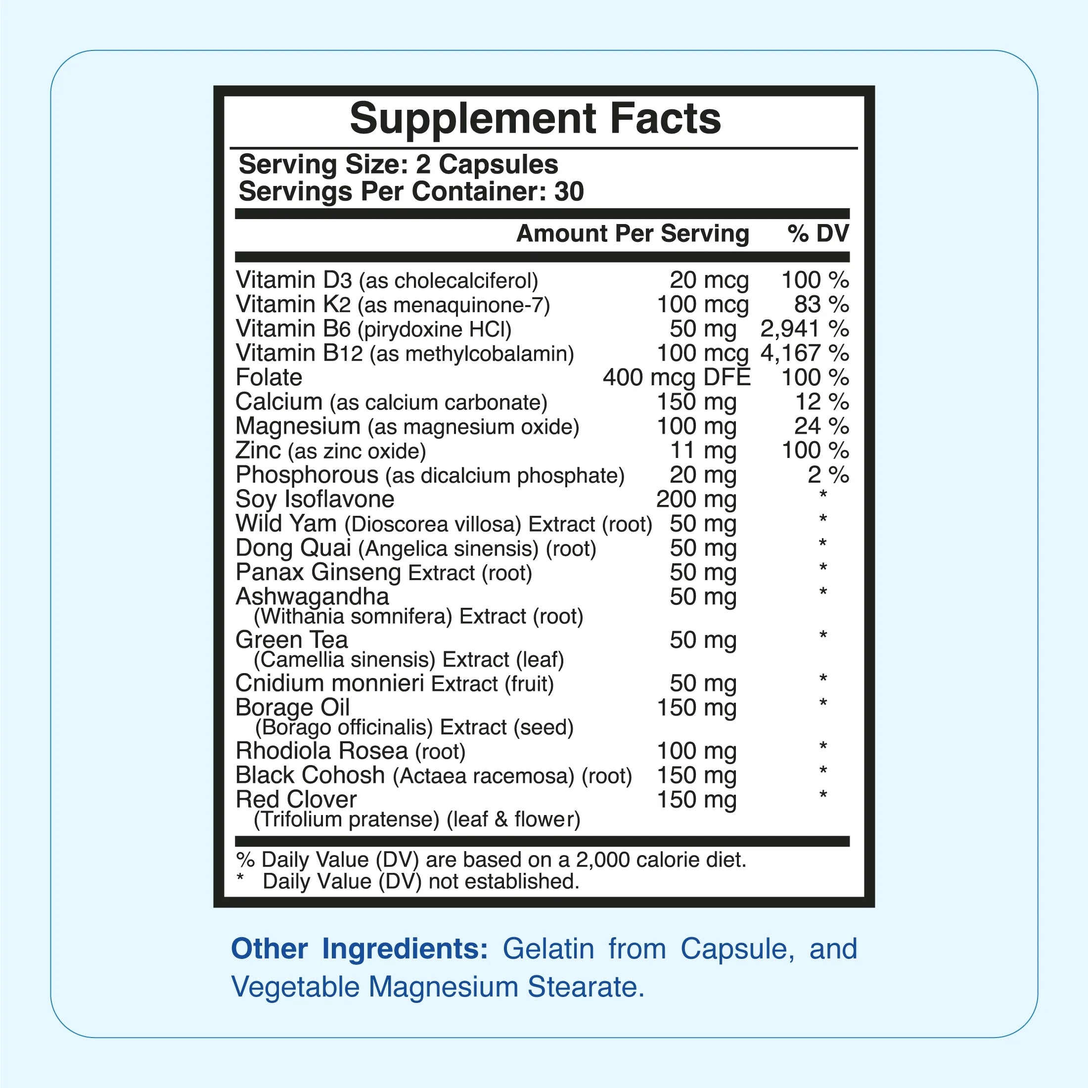 60ct Menopause Am Caps V142352